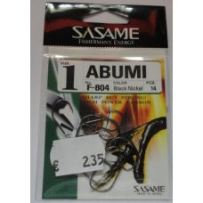 Anzois Sasame Abumi nº1 F-804 Black Nickel 14 Pcs